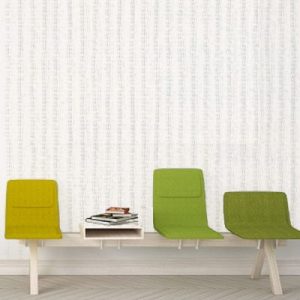Wallcovering Canvas Zinc White