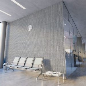 Silver Crinoline Wallcovering- gray
