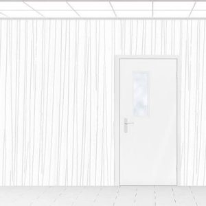 Wallcovering White Snow Falls
