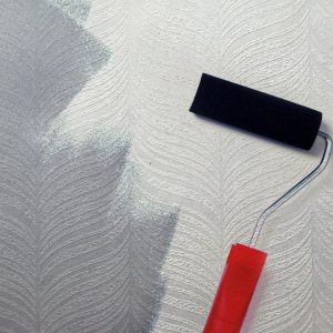 3D Embossed Horizontal and Vertical Stripes White Paintable Wallpaper for Wall/ Room /Hallway / Ceilings