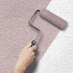 Fabric Grain Non-Woven Luxury White Textured Plain Vinyl Paintable Wallpaper