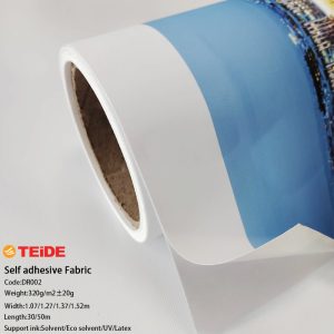 Polyester Self Adhesive Wall Paper Eco Solvent Wallpaper Fit for Latex Inkjet Printing Machine