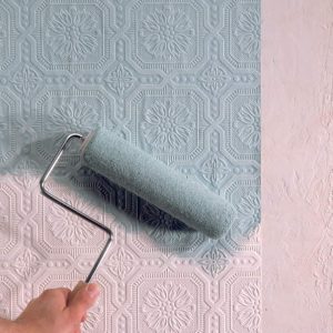 Waterproof Wallcovering Paintable Blank Non Woven Vinyl Wallpaper for DIY Painting